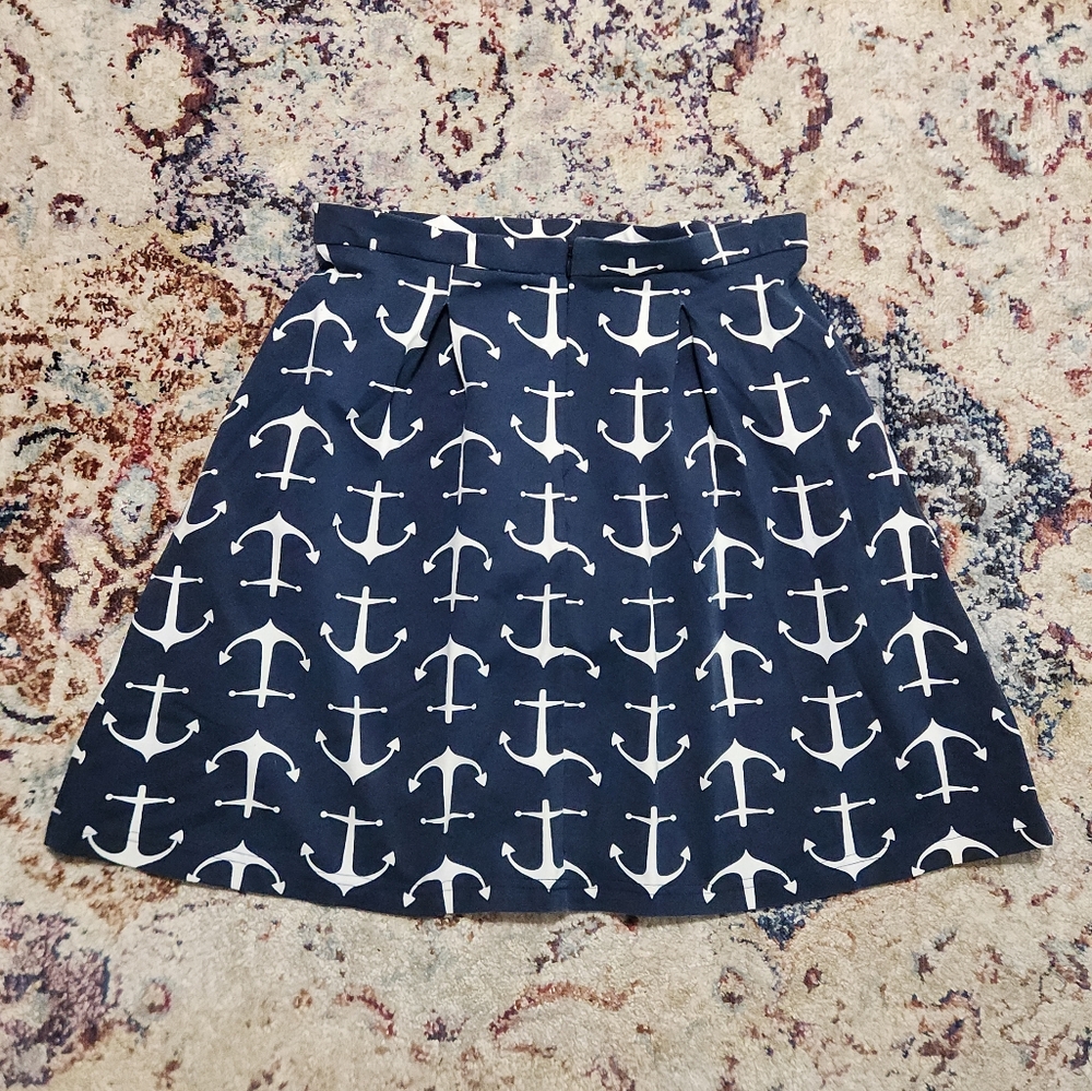 Sailor Sailor Just Madras Regatta Skirt Blue White Size Medium - Picture 2 of 12